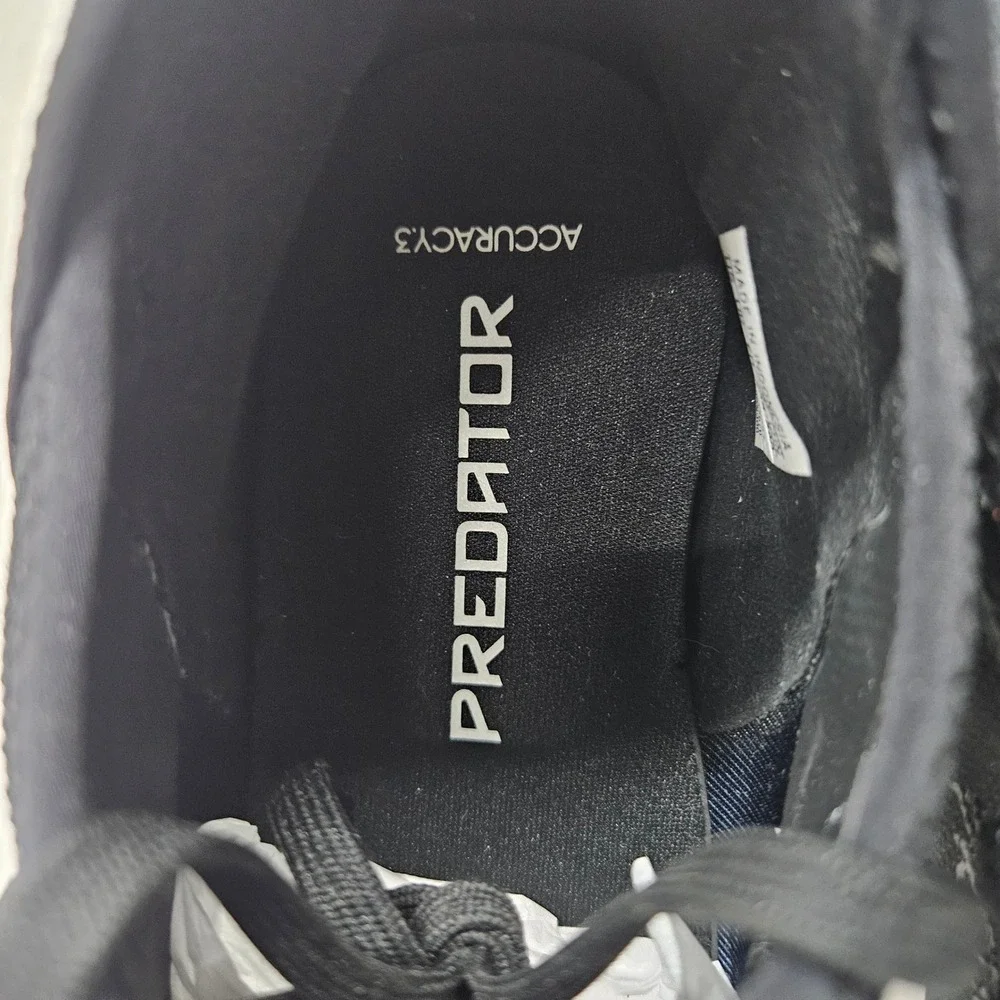Adidas Predator Accuracy.3 Firm Ground Soccer Cleats GW4593 Black Mens Size 11